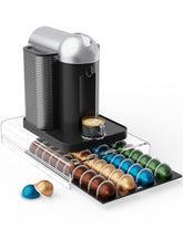 LifeMoreasy Vertuo pod drawer keeps 40 pods neatly organized on the counter