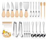 LifeMusican charcuterie set with wooden handles for stylish serving and precision