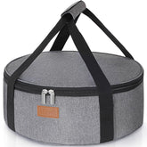 Lifewit insulated round casserole carrier cover keeps meals secure during transport