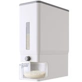 Lifewit rice container shows 25.4 lb capacity for bulk storage and freshness.