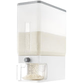 Lifewit rice dispenser with 25 lbs capacity and clear measurement marks.