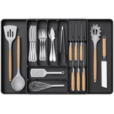 Lifewit expandable silverware organizer in a wide drawer for precise fit