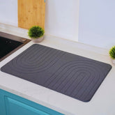 LIFSEZY large stone drying mat on counter demonstrates fast water absorption