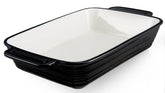 LIFVER casserole dish in oven showing even heat distribution for lasagna and casseroles.