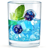 LIIGEMI whiskey glass with embedded dice for a striking presentation.