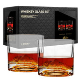 LIITON Mount Rainier glasses feature a 3D replica for enhanced whiskey aesthetics