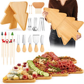 Liliful Christmas tree charcuterie board 24x16 for stylish holiday platters