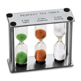 Lily's Home 3-in-1 tea timer with brushed frame for precise brew timing.