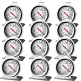 LinkDm stainless steel thermometer with large dial for fridge temperature checks.
