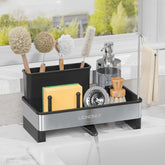 LIONONLY sponge holder with auto-drain tray keeps sponges dry and organized