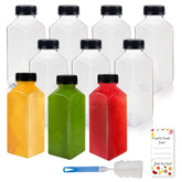 Lissomballon 12oz juice bottles with caps for on the go beverages