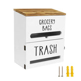Liuceny trash bag dispenser wall-mounted for organized kitchen storage.