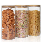 Liuruiyu glass storage jars with airtight seal for long-lasting freshness.