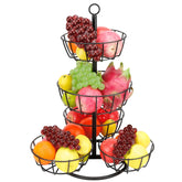 Livabber 5-tier fruit basket full view shows organized produce on the counter