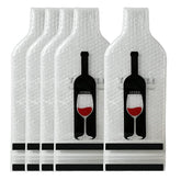 LIVEBAY 5-pack reusable wine bag for travel protects bottles during flights.