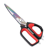 LIVINGO heavy-duty kitchen shears with titanium coating for rust resistance and lasting sharpness