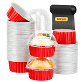 LNYZQUS 5oz cupcake cups with lids for easy portioning at parties