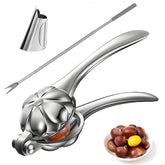 Loceast chestnut cutter lever-action for easy shelling and reduced hand strain.