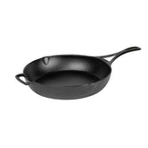 Lodge Blacklock 10.25-inch skillet top view showing natural nonstick potential for easy release