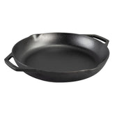 Lodge Chef Collection 14-inch skillet with dual handles for balanced, easy lifting.