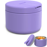 LOHASOK 12oz insulated thermo jar front view for hot meals on the go