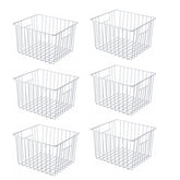 Lonpute Freezer Basket, pearl white, front view for easy access