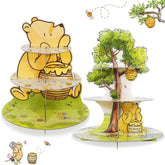 Lopeastar classic Winnie bear cupcake stands set for two-pack dessert display.