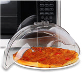 Lopeztek flippable microwave splatter cover with dome design for mess-free heating.