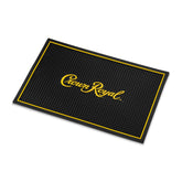 LORD'S ROCKS Crown Royal Bar Mat logo enhances home bar branding.