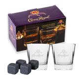 LORD'S ROCKS Crown Royal glasses with etched logo for premium sipping