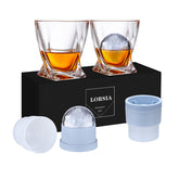 LORSIA whiskey glass set four tumblers for elegant sipping and tasting sessions