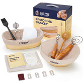 Lorzon banneton round 10-inch proofing basket for even fermentation and artisan loaves.