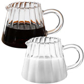 Loscarol wave-pitcher-set-6oz ideal for precise pours of milk or cream.