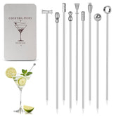 Losneg gift box with metal cocktail picks for gifting presentation.