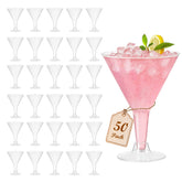Losneg plastic martini glasses 50-pack with quick assembly for easy party serving.