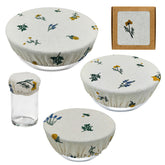 Lospara bowl cover 4in fits small bowls for jars and snacks, breathable and reusable.