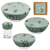 Lospara cotton bowl covers packaging showing reusable, eco-friendly lids for food protection