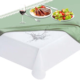 LotuFlor table protector pad with waterproof surface protects dining tables from spills