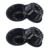 LoveDeal Mini Fluted Cake Pan top view with nonstick coating for easy release.