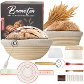 LoveHaven 9-inch banneton round basket for even dough proofing and rustic crust.