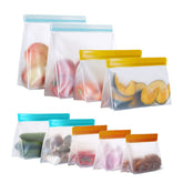 LOVESOLO reusable bags with stand-up design keep your fridge organized.