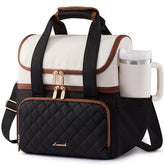 LOVEVOOK insulated lunch bag with a large opening for easy meal access.