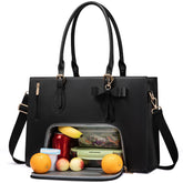 LOVEVOOK lunch tote with insulated compartment keeps meals fresh during commutes