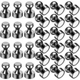 LOVIMAG fridge magnets 30pcs in black for secure paper holding