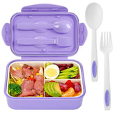 LOVINA adults bento box in purple lid, 1100 ml capacity for meals on the go.