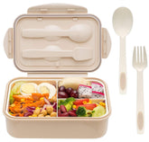 LOVINA bento box with 1400ml capacity and included spoon and fork for on-the-go meals