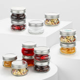 LovoIn 12-pack 4oz mason jars with lids, ideal for small-batch jams.