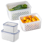 Loyanger fridge storage 2pc setup keeps produce organized and fresh.