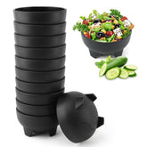Loyanger 12pc salsa bowls in black for dips and snacks at gatherings