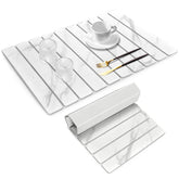 Lprmnnc large stone drying mat on marble counter speeds up drying